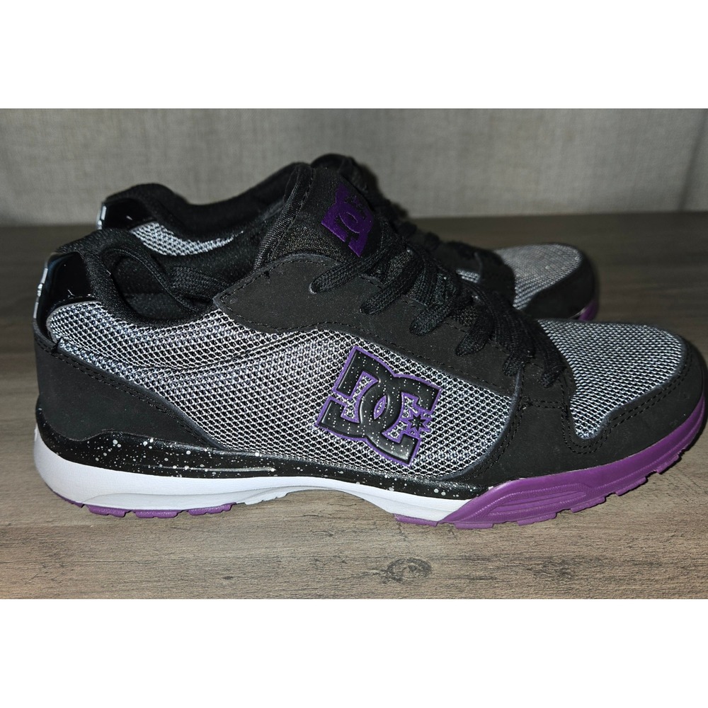 DC Shoes Unilite Black Purple Athletic Sneakers Women's Size 7.5W